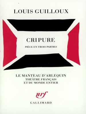 cover image of Cripure. Pièce en trois parties